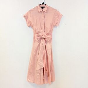 Ralph Lauren Pink Midi Dress with Bow